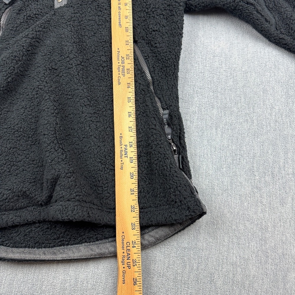 Kuhl Jacket Womens‎ XS Black Flight Pullover Sherpa Fleece Hooded Snap Button - Picture 10 of 14
